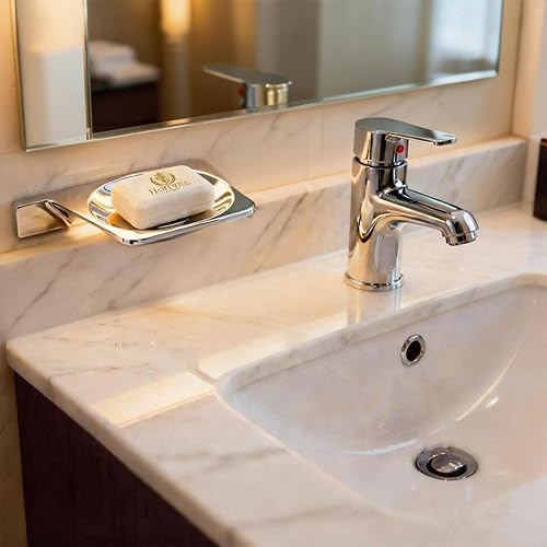 Miniatura 8 de Jabonera – Sensación de pesadez 1.2 libras de latón macizo para baño de baño montado en la pared – Soporte de jabón de ducha de lujo