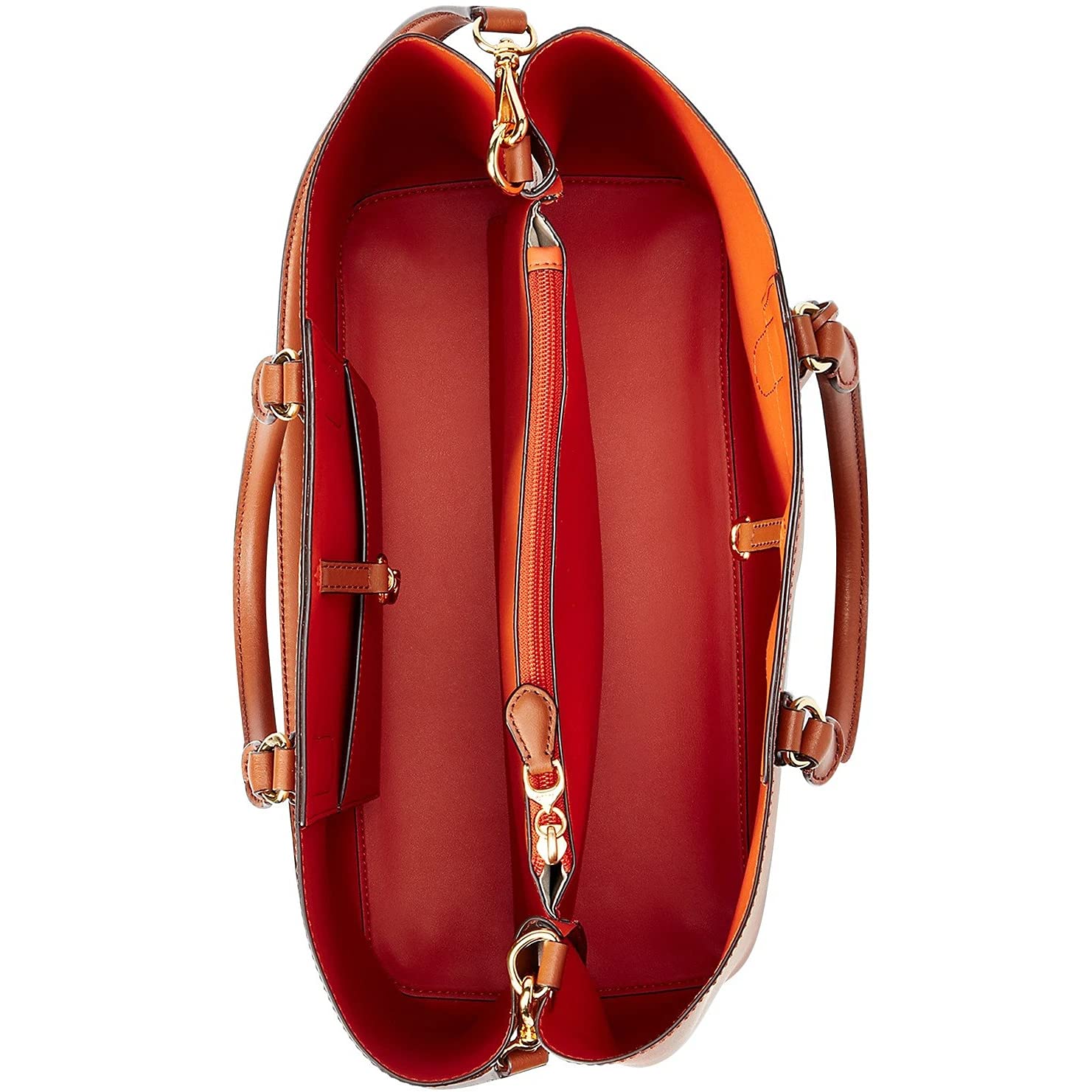 Lauren Ralph Lauren Dryden Marcy Ii Leather Satchel Field Brown 