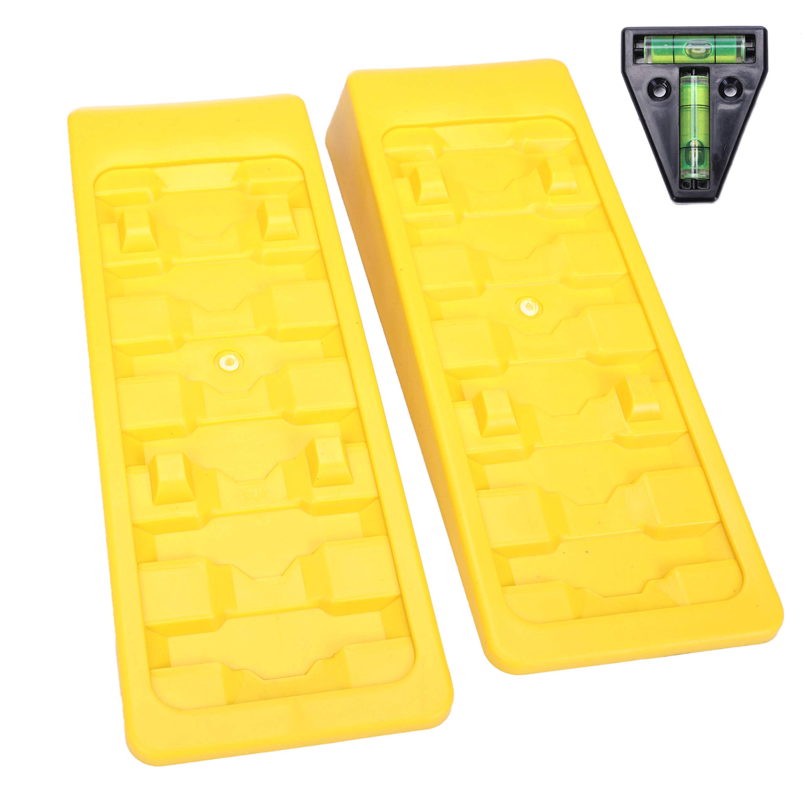 Homeon Wheels RV Leveling Blocks Wheel Chocks Trailer Leveler Blocks
