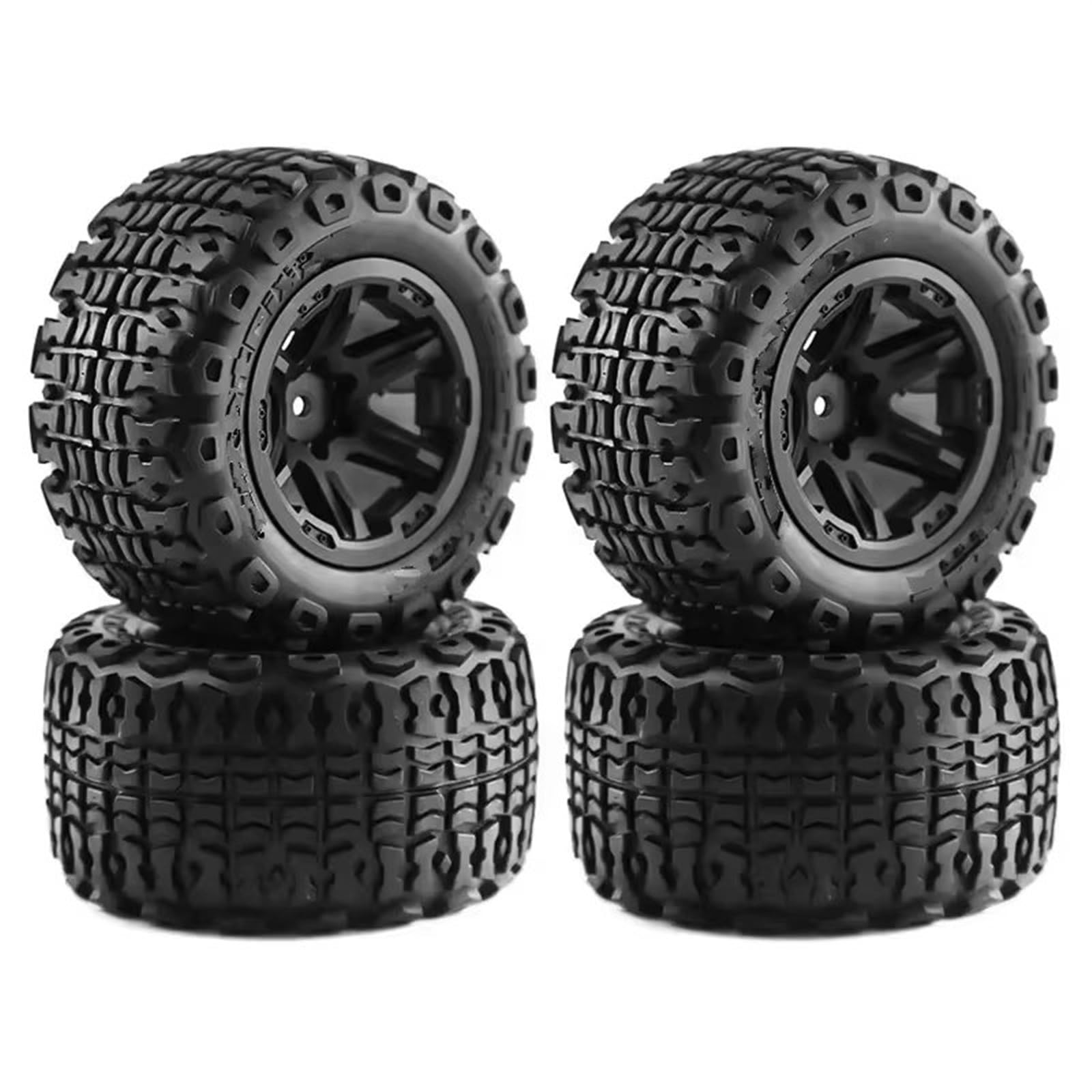 Compatibile Con Kyosho Per HSP Per WLtoys Per E-REVO Per Summit Pneumatico In Gomma Per Ruote In Plastica 1/12 1/14 1/16 RC Per Monster Truck Ricambi Pneumatici RC