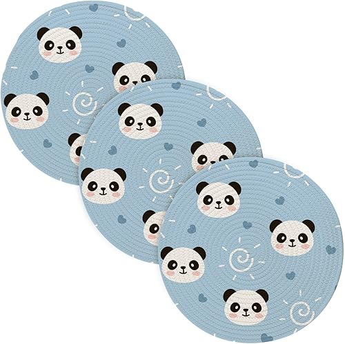 Juego de 3 salvamanteles para platos calientes de 15 pulgadas, tejido de hilo de algodón resistente al calor, almohadillas calientes para olla de