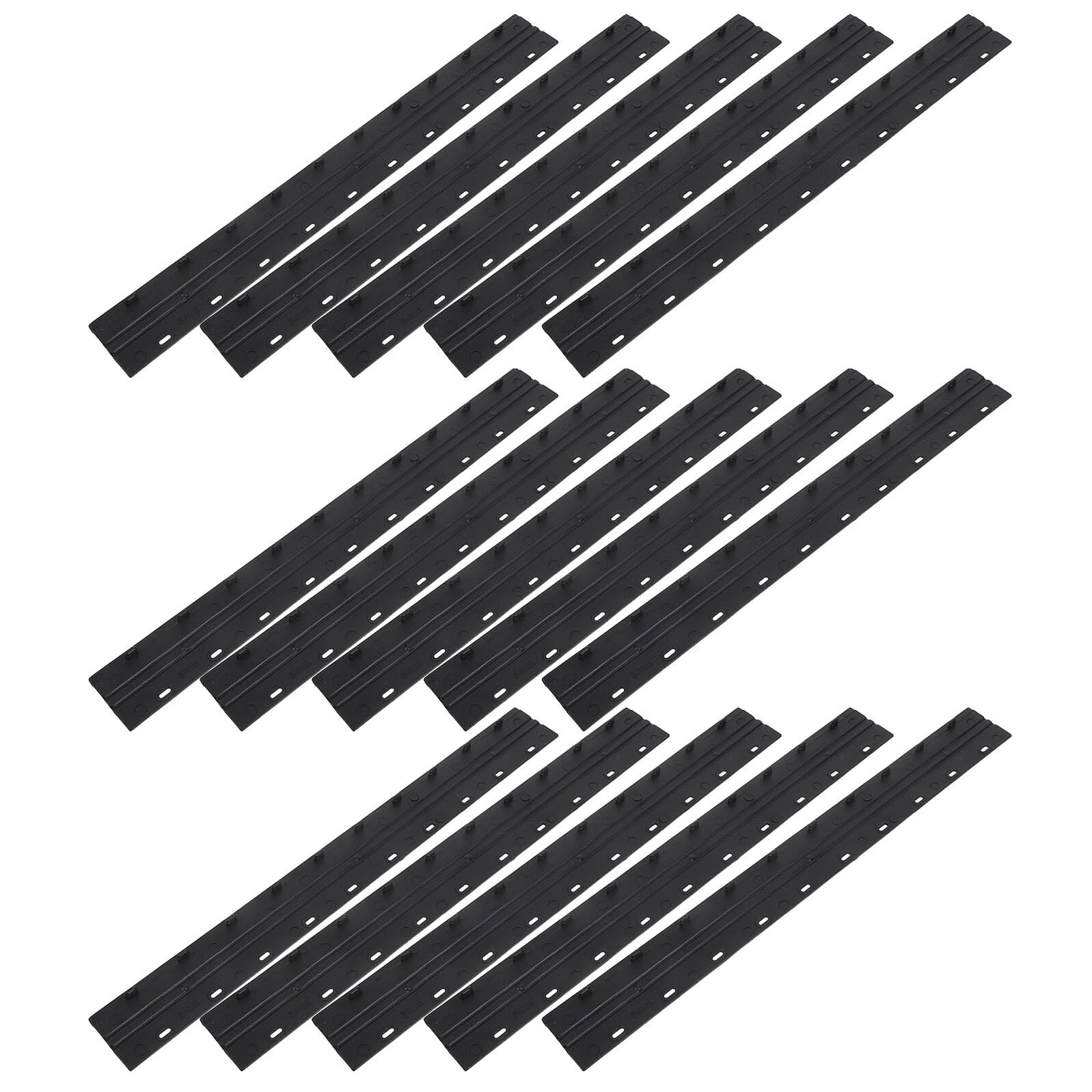 SUPVOX Lot de 100 Pinces à Reliure Noires 3 MM pour Documents Barres de Fixation en Plastique Attaches pour Dossiers Jusqu’À 20 Feuilles Adaptées aux Rapports Professionnels et