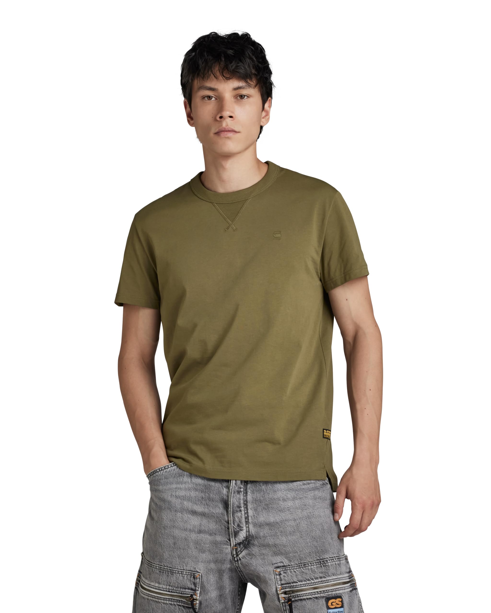G-STAR RAW Herren Nifous T-Shirt, Grün (Shadow Olive D24449-336-B230), S