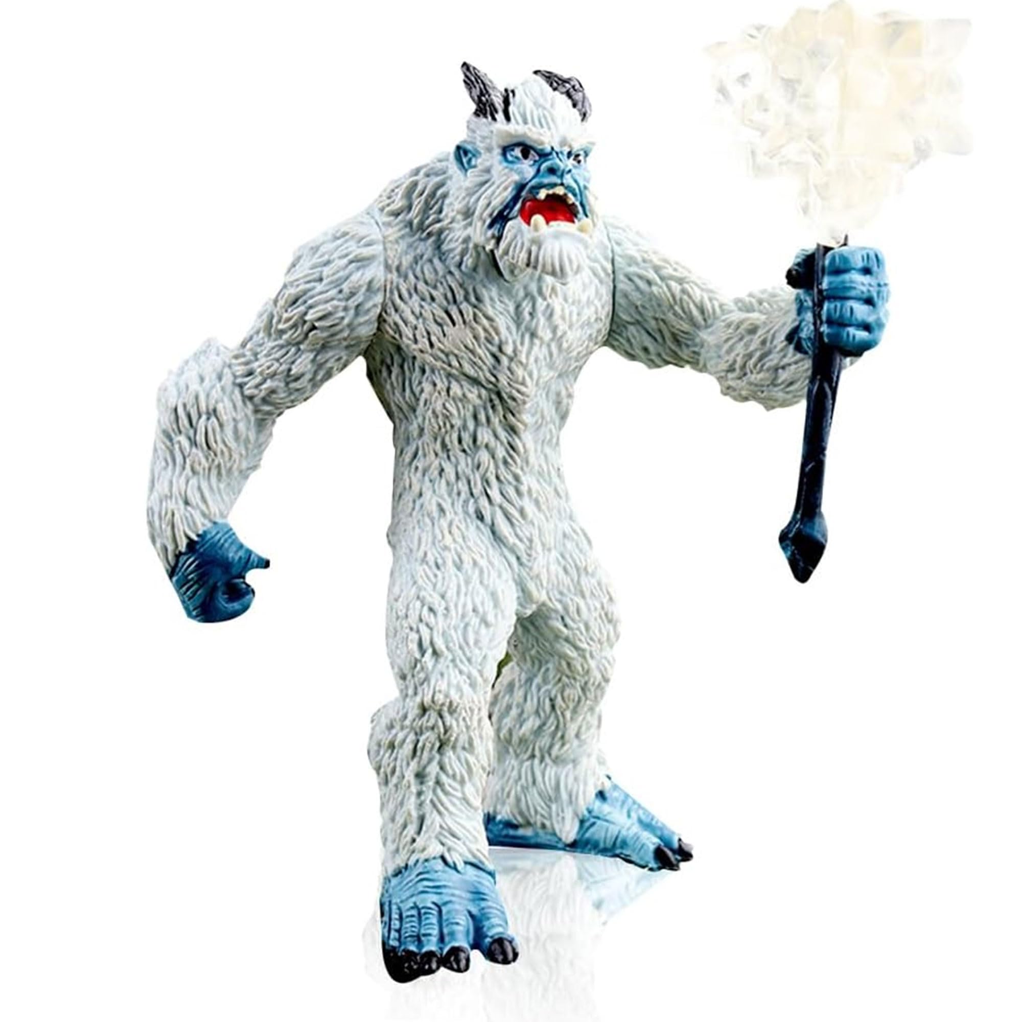 Figurine Monstre De Glace – PVC 9x9,5x13 Cm, Avec Arme, Collection, Décor, Dès 3 Ans