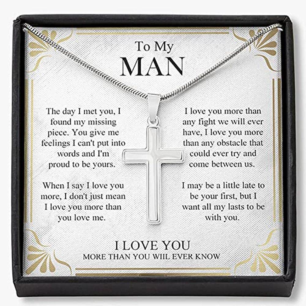 rakva 925 Sterling Silver Gift Husband Necklace, Boyfriend Necklace, Father Day Husband Necklace To My Man Husband Gift, My Everything Necklace
