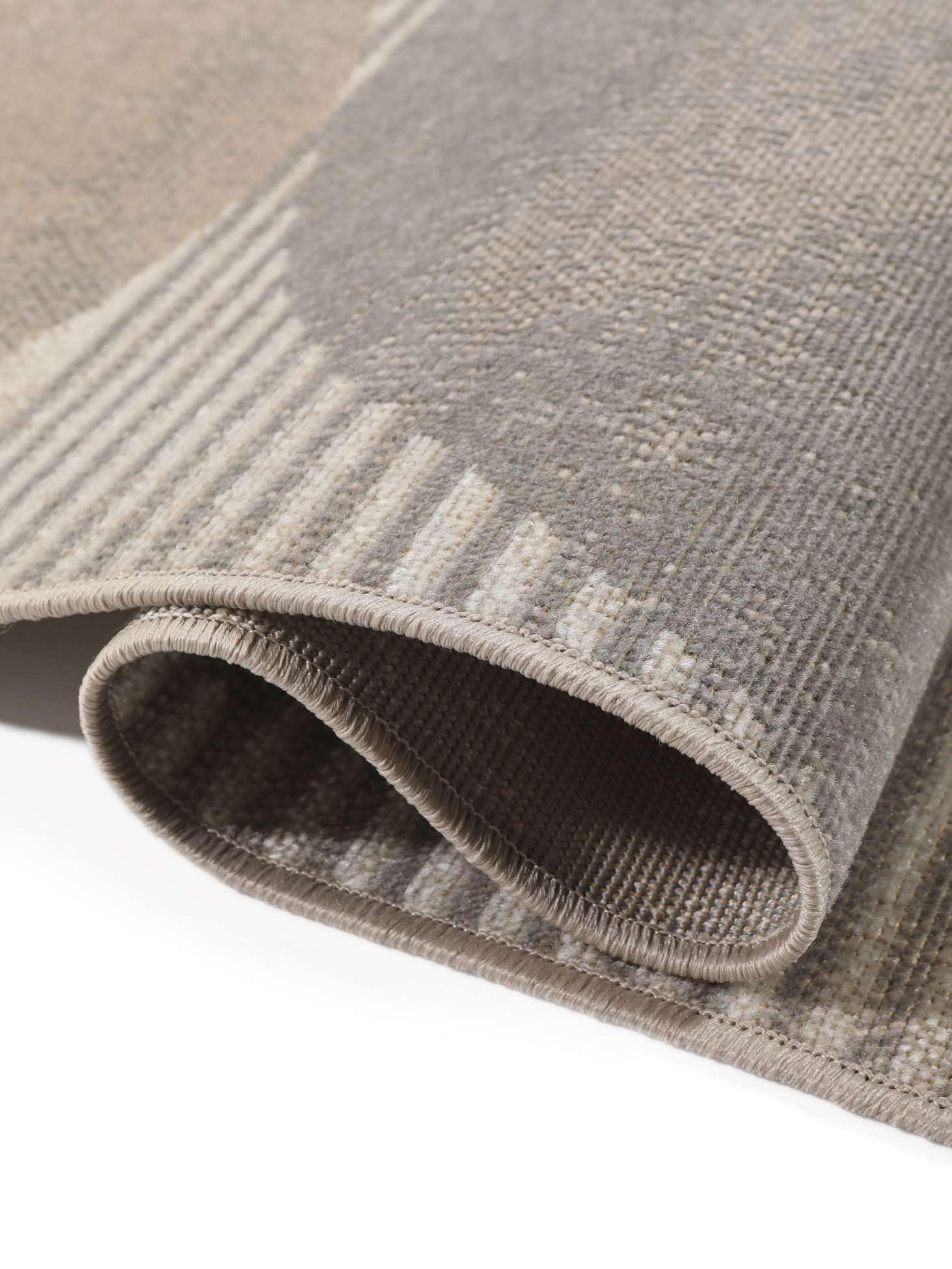 RugVista Deco, Teppich, Moderne Teppiche, 200 x 300 cm, Rechteckig, Mittlerer Stapel, Wohnzimmer, Esszimmer, Schlafzimmer, Nur chemische Reinigung, Oeko_tex_100, Beige/Grau