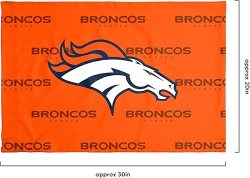 Miniatura 4 de FOCO NFL Team Color Big Logo Bedding Standard 2-Pack Pillowcases