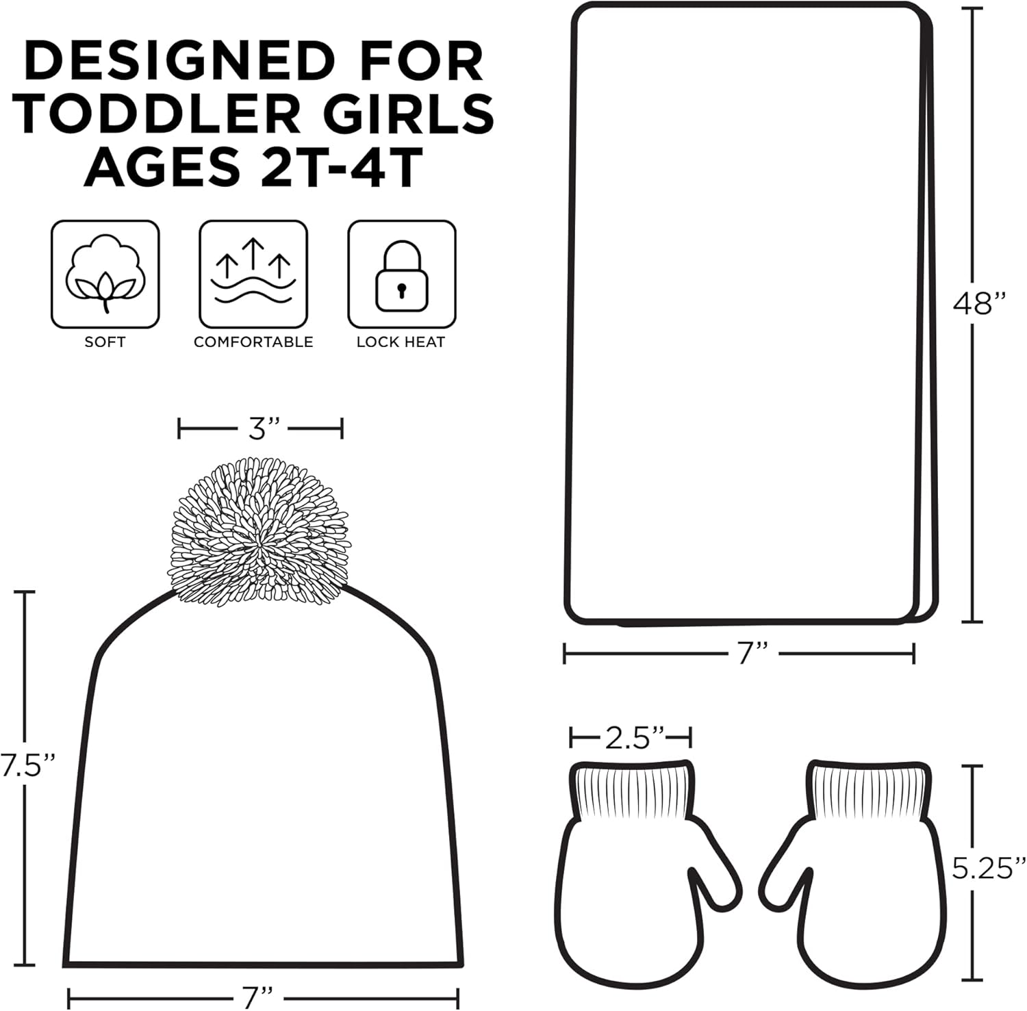 Nickelodeon girls Toddler Winter Hat, Scarf & Mittens Set 2-4 Or Paw Patrol Marshall Hat, Scarves & Kids Gloves Sets 4-7 - Image 6