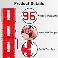 Vista 2 de Espaciadores de salida para caja eléctrica, 96 separadores de interruptor y receptáculo para fijación de enchufe de salida suelta, extensor