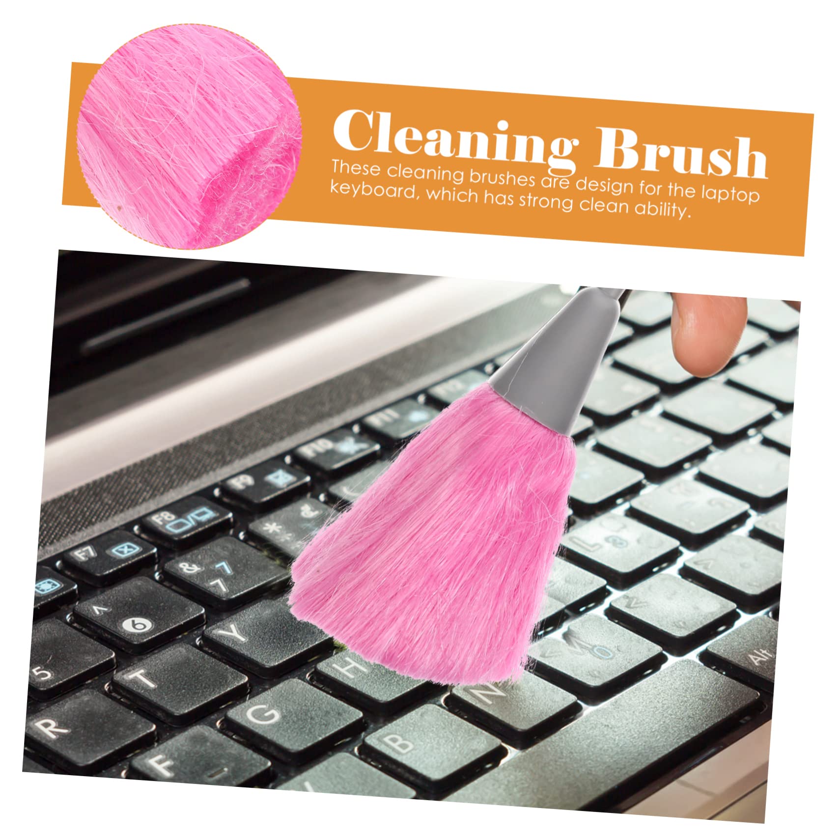 Mipcase 3pcs Cleaning Brush Keyboard Cleaner Keyboard Brush Crevice Keyboard Brush Cleaner Groove Clean Keyboard Brush Table Dust Brushes Keyboard Static Brush Mini Plastic