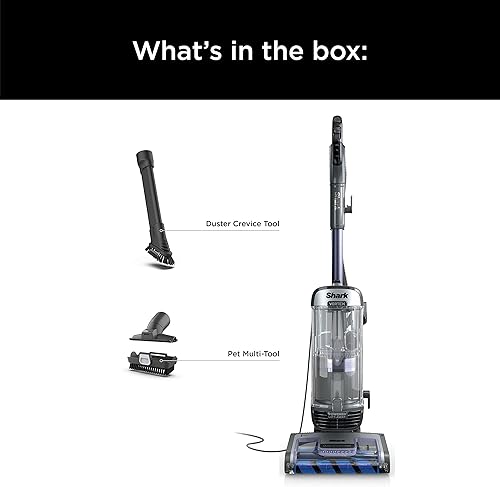 Miniatura 8 de Shark AZ2001AMZ Vertex DuoClean PowerFins Aspiradora vertical, con sistema elevador eléctrico y cepillo autolimpiable, Lila Oscuro, 1 qt