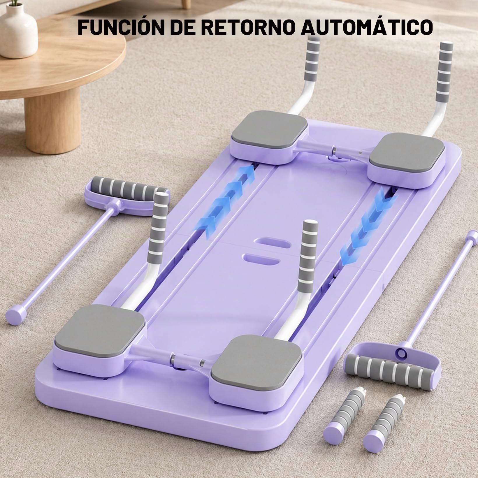 Tabla Pilates Tabla Reformer Plegable para Diferentes estaturas