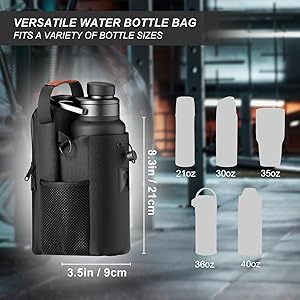 ZRCXYSV Magnetic Gym Bag Sling Bag for Men/Women,Magnet Water Bottle Gym Bag Company,Cross Body Water Bottle Holder Bags for Travel, Work and Sports,Gym Accessories