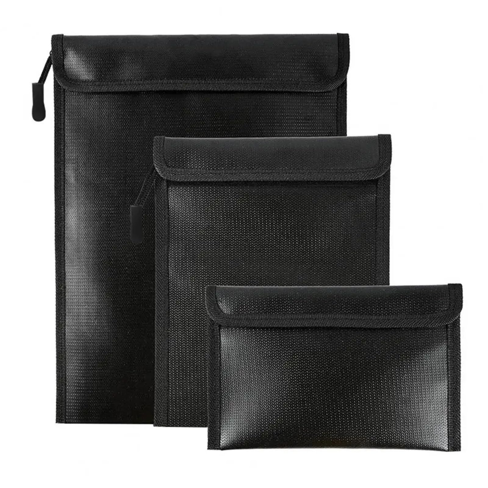 Bolsa organizadora de documentos con cremallera, ignífuga e impermeable, tamaño A4, 2 unidades para Pasaporte(Color1,L)