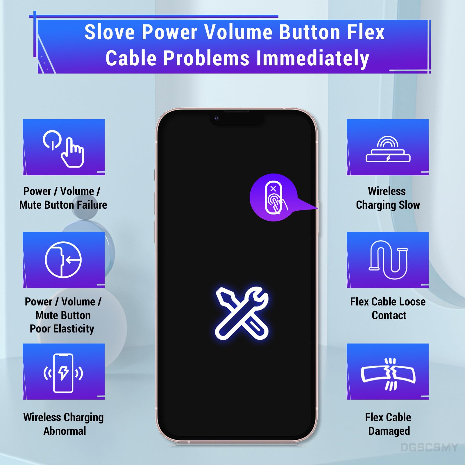 TASTO VOLUME CON PLACCHE IN METALLO UNITÀ DI RICARICA WIRELESS NFC Iphone X.1.18.96.gp.1421