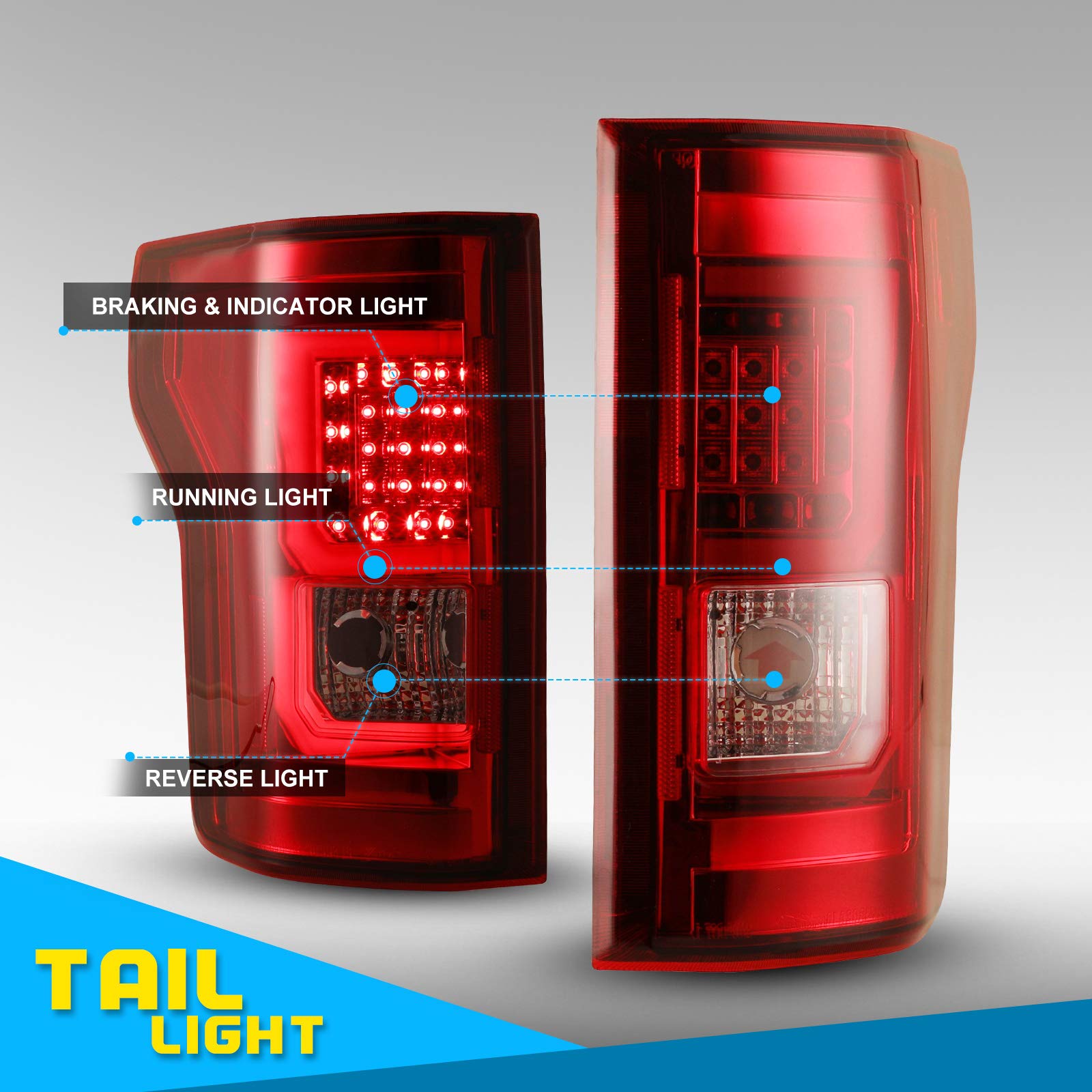 Luces Traseras Ford F-100 F-150 F-250 73 74 75 76 77 78 79 Ahumado | Meses Sin Interés