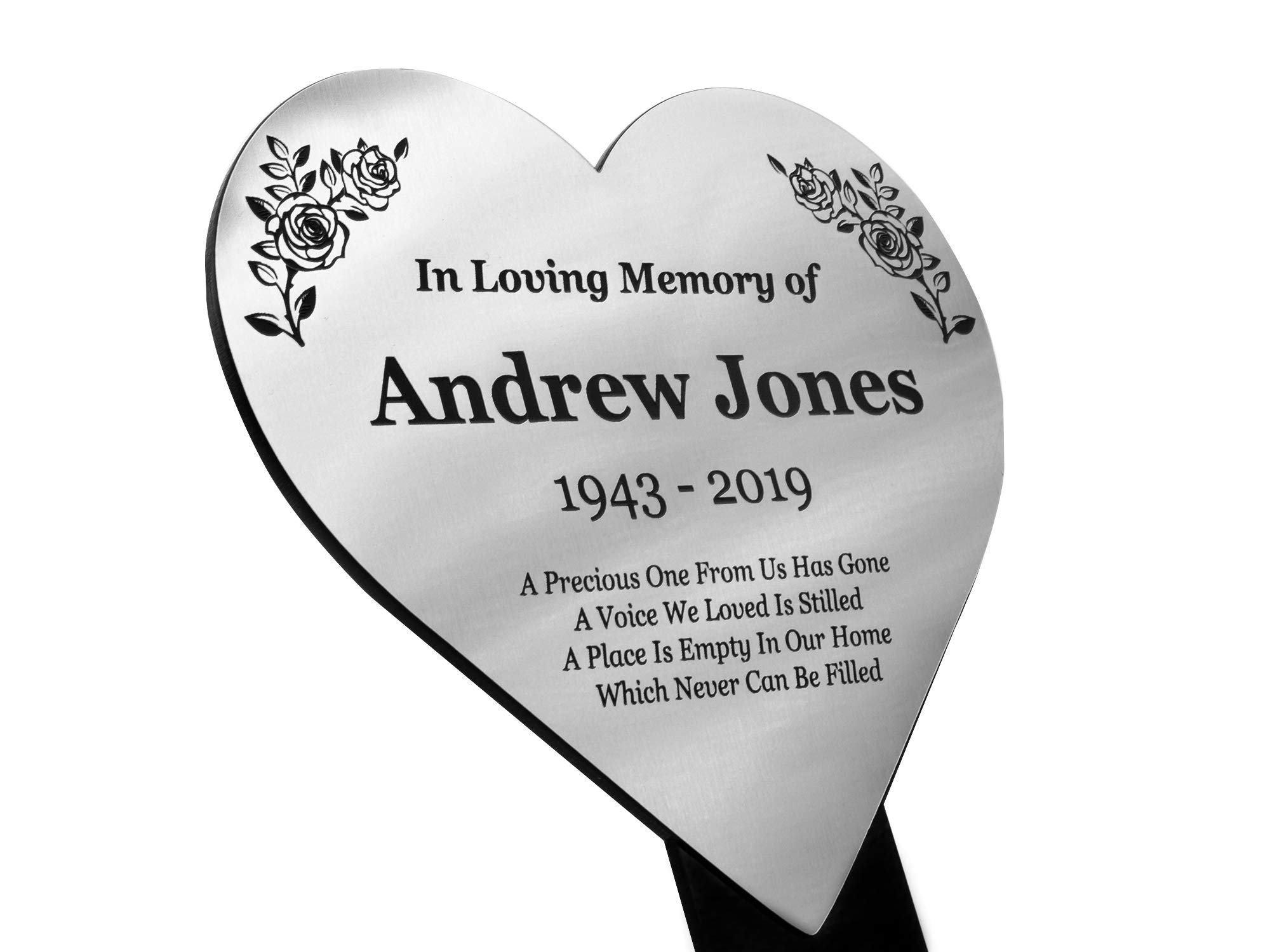 Personalised Outdoor Memorial Plaque – Grave, Headstone or Garden Marker