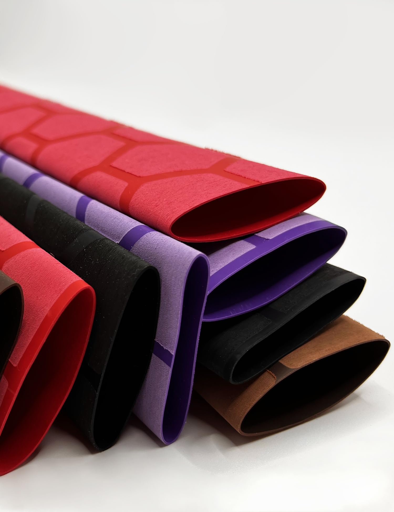 Accering Tube thermorétractable texturé pour canne à pêche et fournitures de cuisine (φ40 mm, longueur : 15 m, rouge)