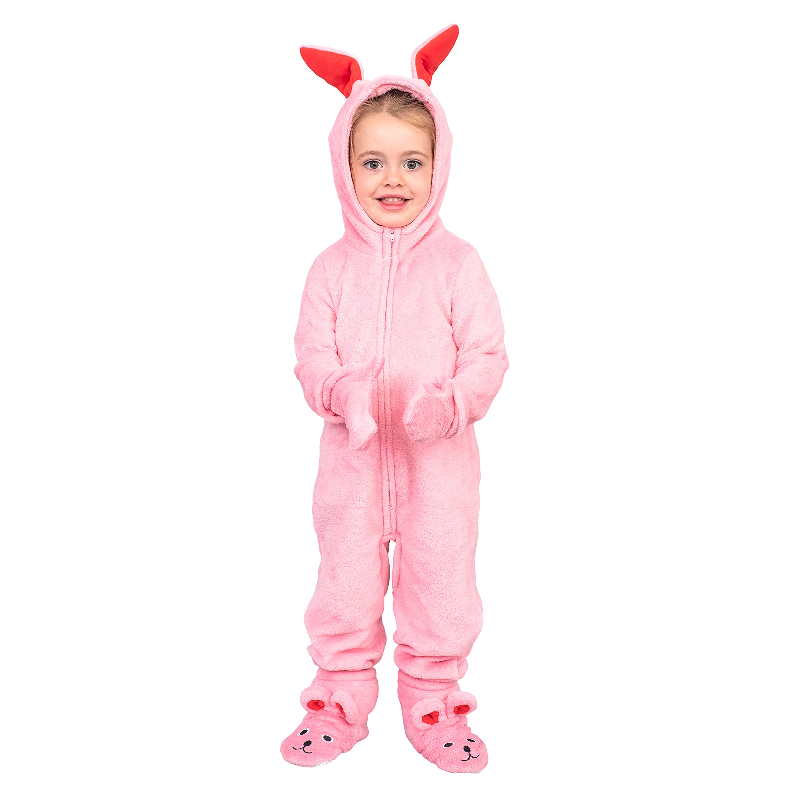 Kids/Youth/Toddler Christmas Pink Bunny Jumpsuit Halloween Christmas Costume