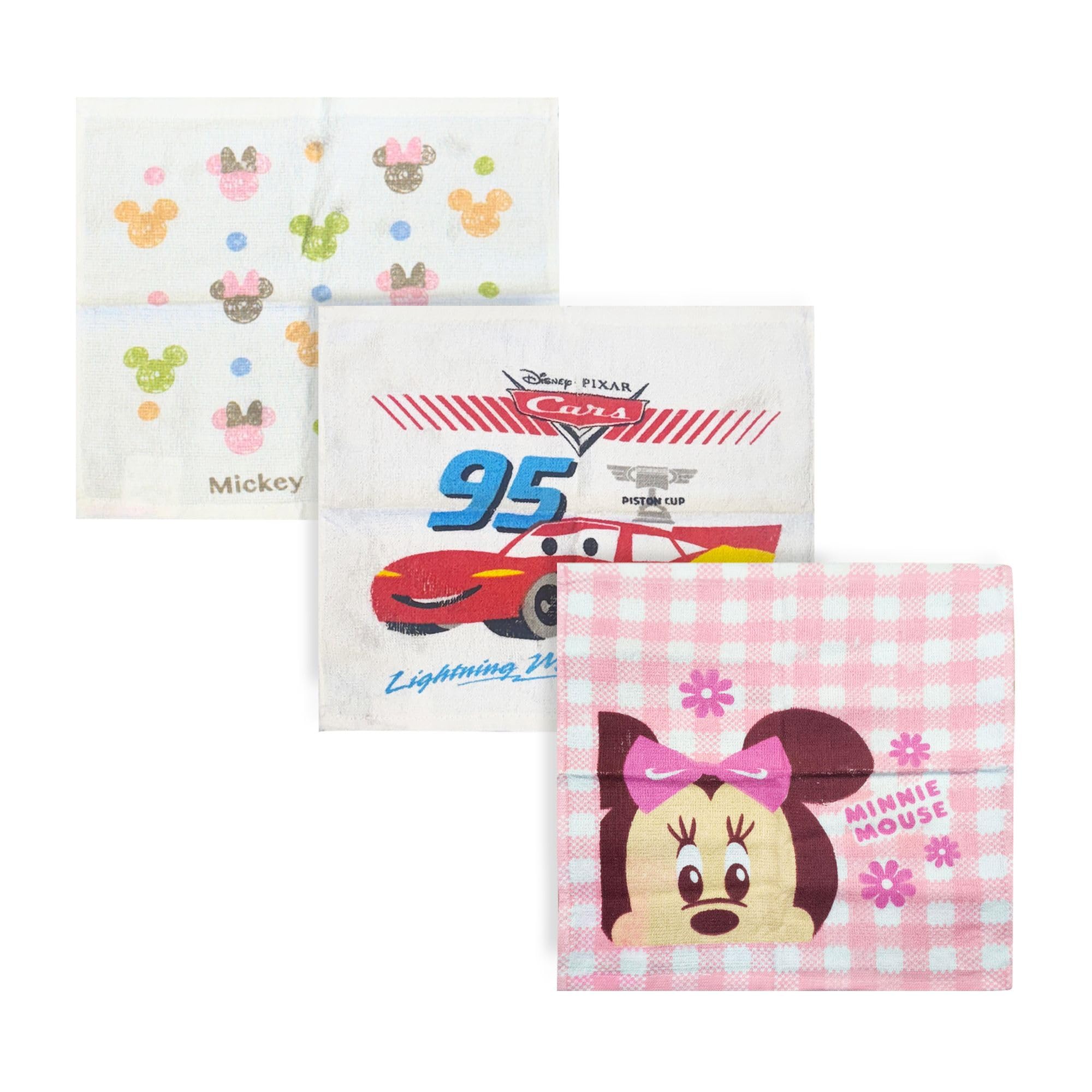 THE LITTLE LOOKERS Hankey For Baby | Face Towels for Newborn Baby Extra Soft Hankies Reusable Napkins for Infants | Cotton Disney Print Handkerchief For Kids (Pack of 3)-image-37