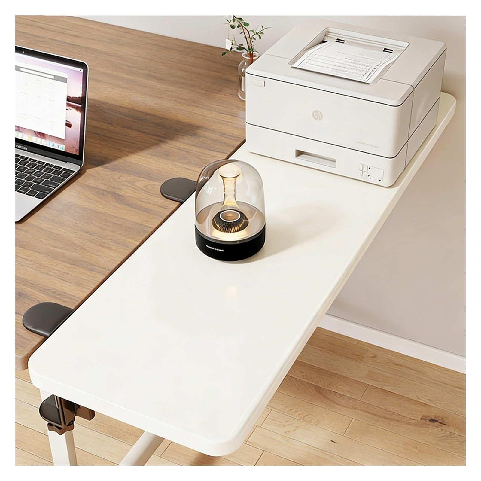 VXHCS Vassoio di Prolunga Ergonomico per Scrivania, Tavolo Prolunga da Scrivania, Pieghevole A 90°, Vassoio para Escritorio(35x8in)
