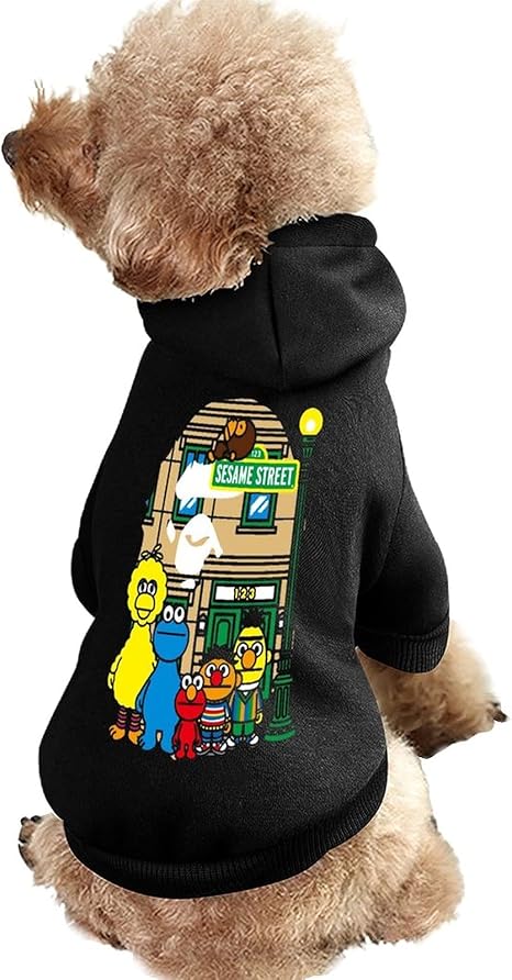 Amazon Co Jp ペット服 犬の服 セサミストリート エルモ クッキーモンスター ドッグウェア ペットウェア ペット用品 猫服 秋冬服 犬用スポーティーパーカー おしゃれ 犬用コスチューム フード付き トップス ロンパース ジャケット 5サイズ選択可能 可愛い 防寒 脱毛保護
