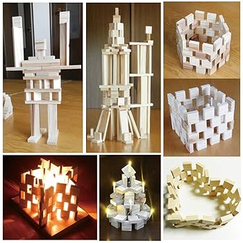 Amazon | からからつみき27 (9×27×27mm) 100ピース入 知育玩具