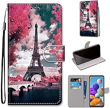 SIENIANLINE Handyhülle für Samsung Galaxy A21s Hülle, Premium PU Leder Wallet Case Kartensteckplätzen und Standfunktion Schutzhülle Kompatibel mit Samsung Galaxy A21s