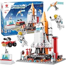 Space Exploration Shuttle Toy 6 7 8 9 10 11 12 Year Old Children, Girls, Boys, STEM Project Rocket Assembly Toy Kit with 2 Astronauts, Airplane Rocket Set, Perfect Gift for Ages 6, 354 Years
