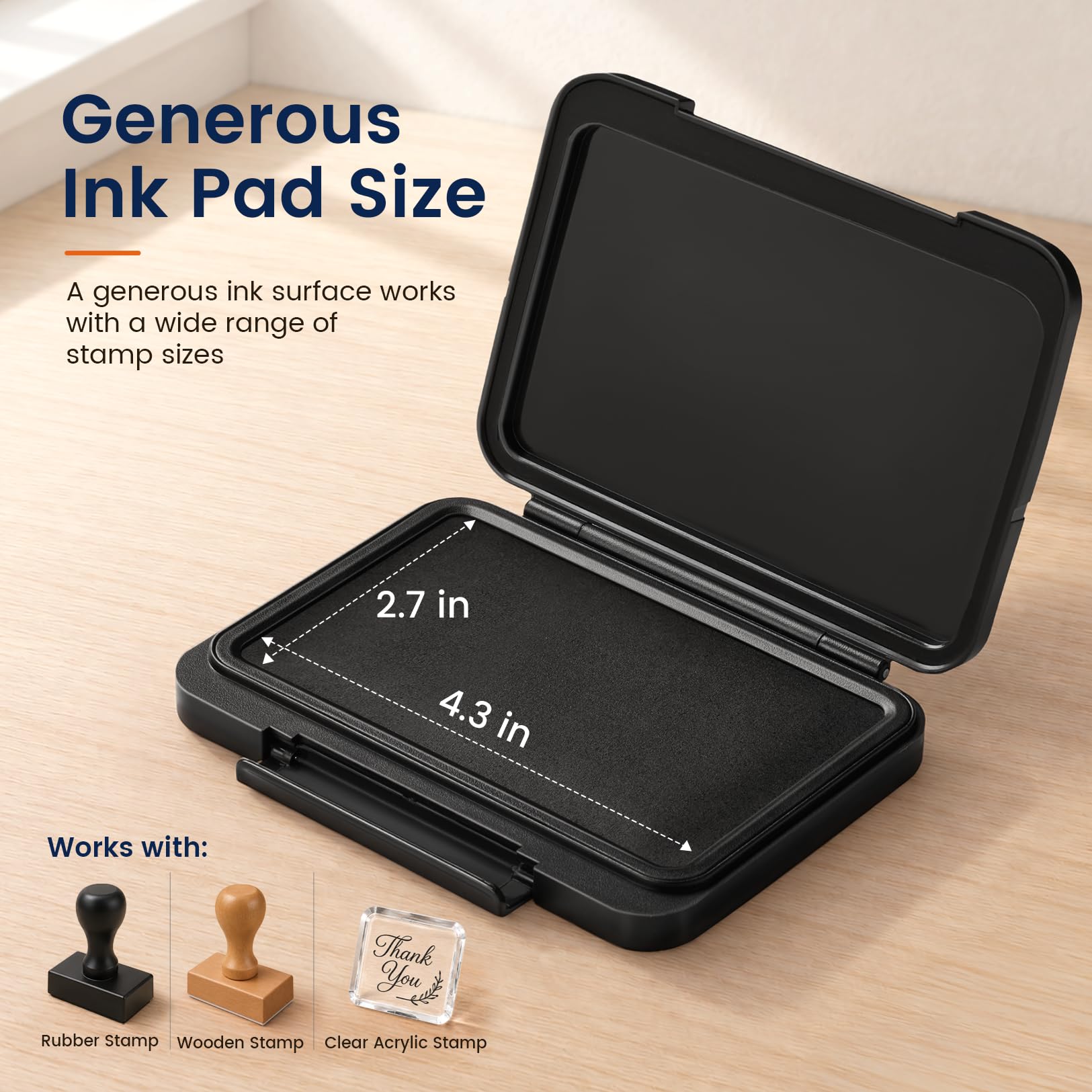 Sooez Ink Pad - Secure Stamping & Leak-Proof -7