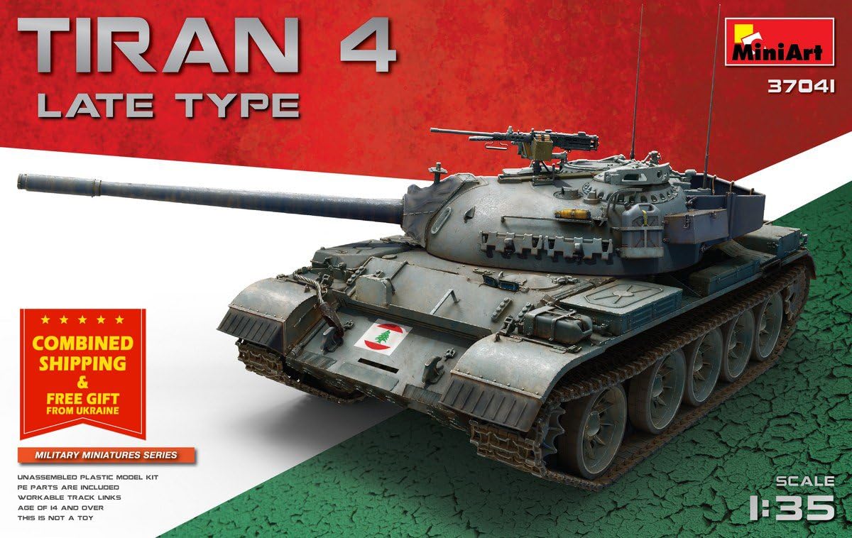 TIRAN 4 LATE TYPE MEDIUM TANK 1/35 SCALE PLASTIC MODEL KIT MINIART 37041 NEW
