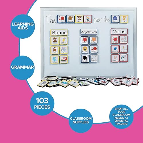 Miniatura 3 de Sentence Building - Imanes de espuma, 103 piezas, actividades educativas y de aprendizaje para niños