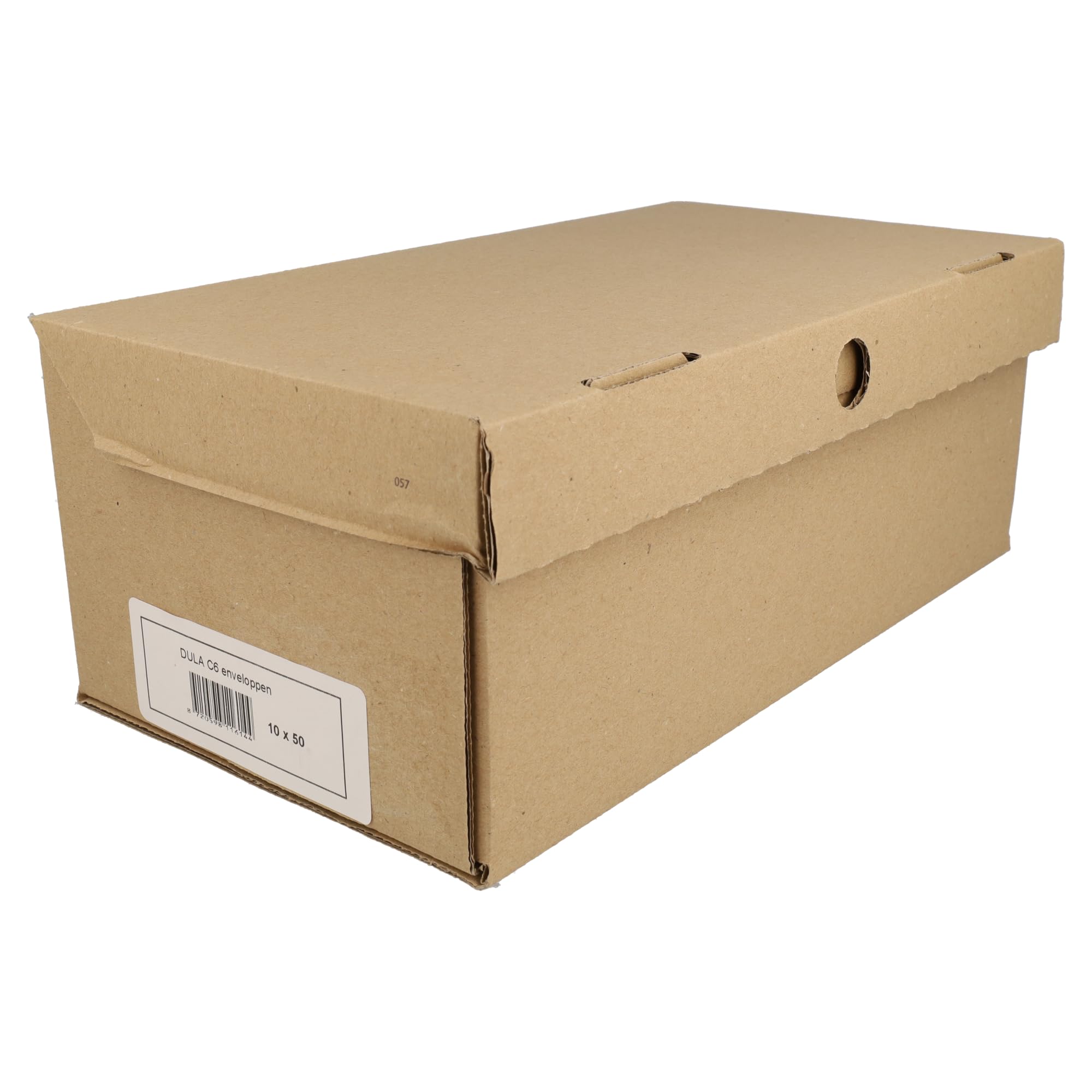 DULA C6 Umschläge A6 weiß, 114 x 162 mm, 500 Stück, Selbstklebend mit Klebestreifen, 80 g/m²