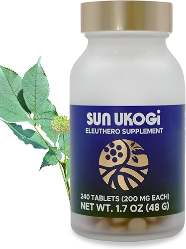 Sun Chlorella Sun Ukogi Eleuthero Root 200 mg Suplemento de ginseng siberiano Adaptógeno natural bienestar y resistencia suplemento para mujeres y