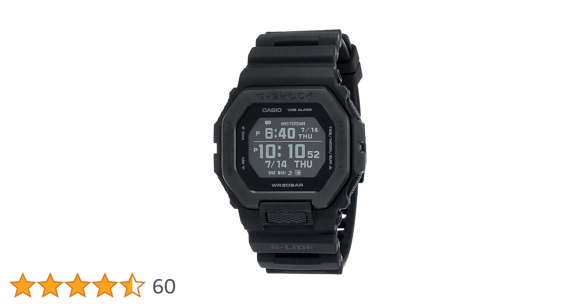 Relógio CASIO G-SHOCK masculino digital preto GBX-100NS-1DR