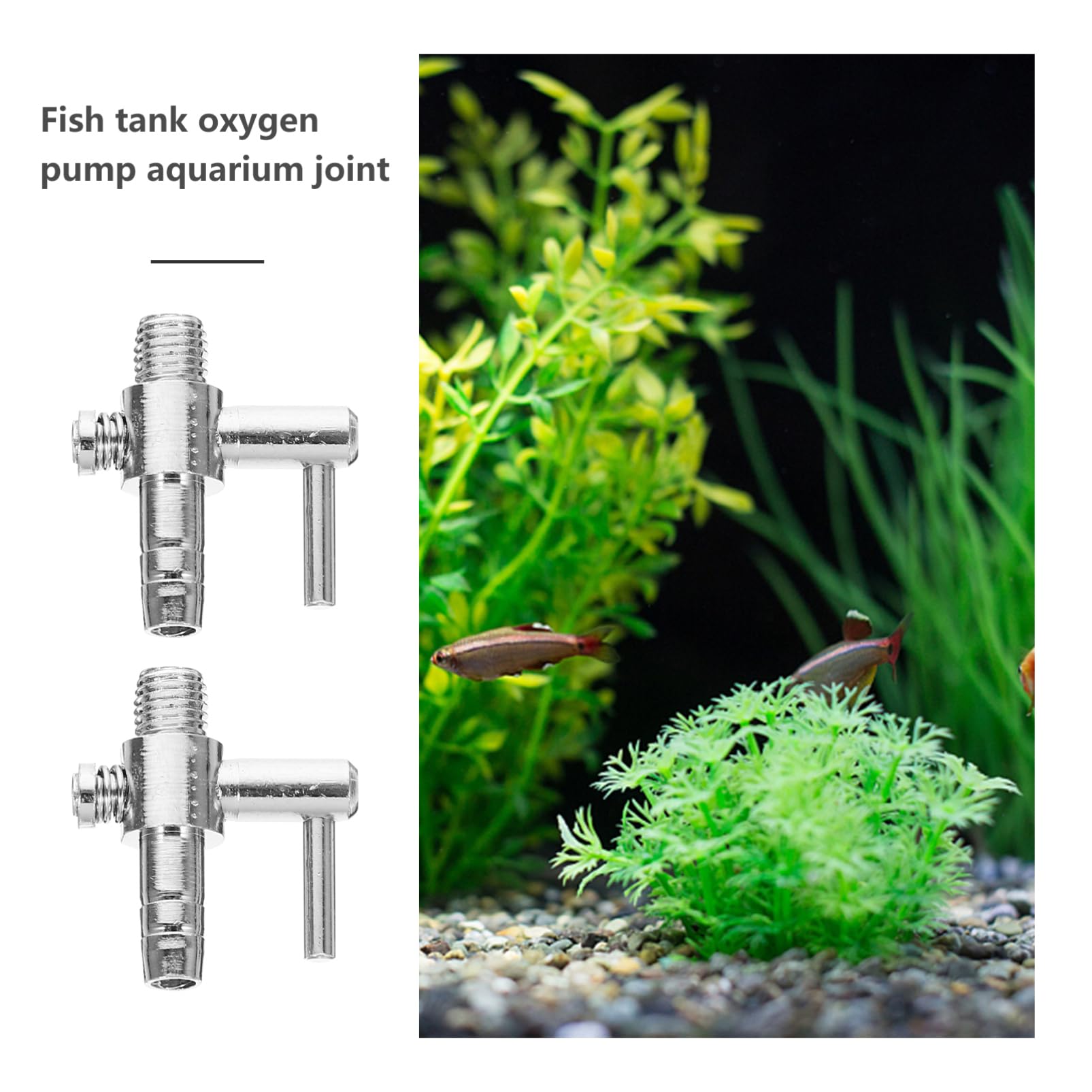 30 Stück Verteiler aus Edelstahl für Aquariumpumpen mit Durchflussregler Einfache Bedienung Geeignet für Fish Tank Aeration Silberfarbene Anschlüsse