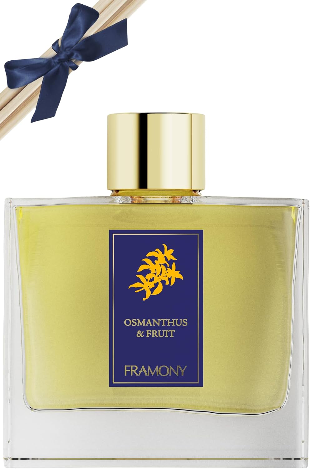 Fruity Floral Reed Diffuser - Golden Hour Luxury Hotel Scent, Sun-Drenched Apricot & Peony Floral, Exotic Boutique Home Fragrance, 6.4 fl oz(Osmanthus & Fruit)