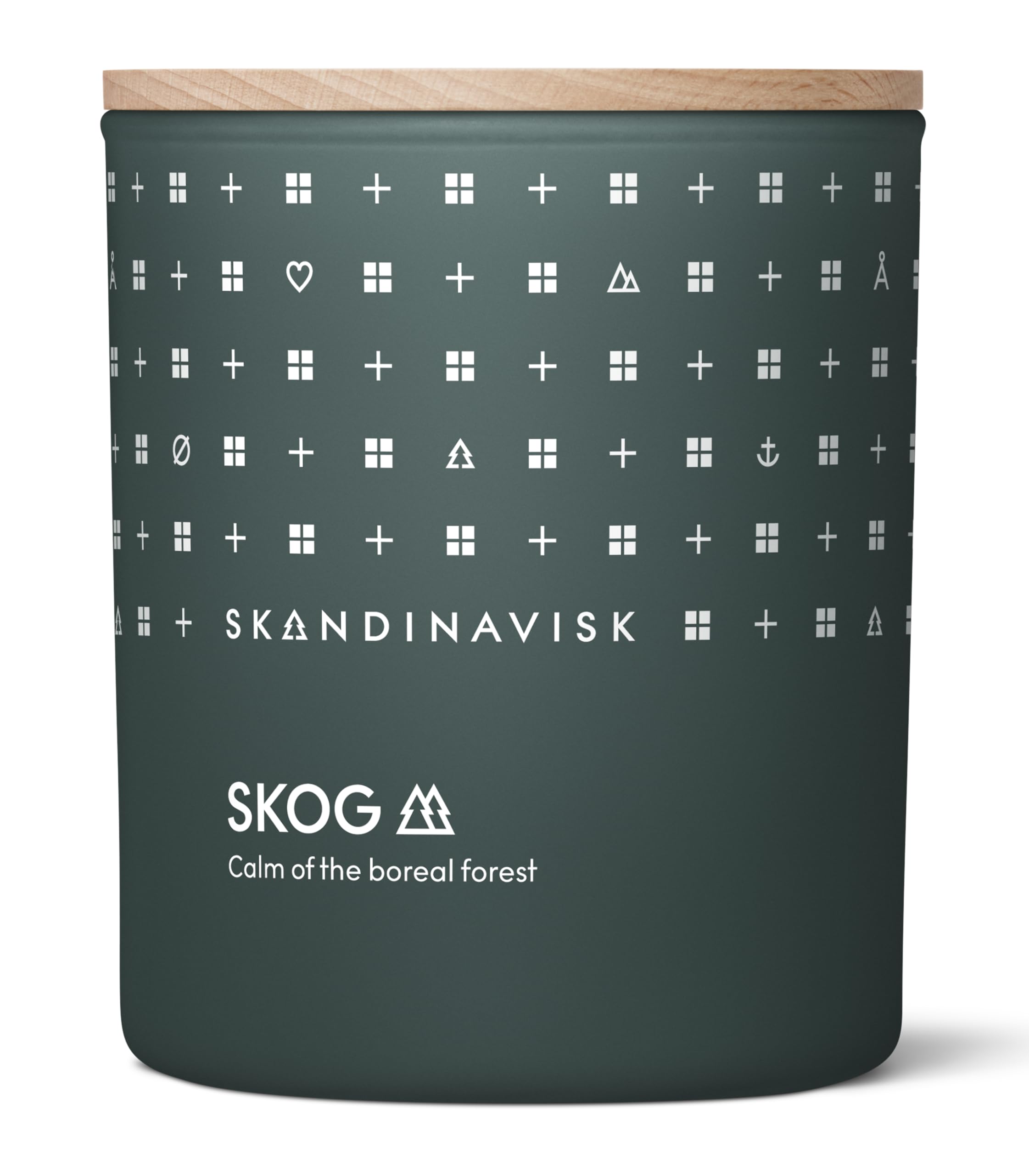 SkandinaviskSkog 'Forest' Scented Candle. Fragrance Notes: Pine Needles and Fir Cones, Birch Sap and Lily of The Valley. 200 g.