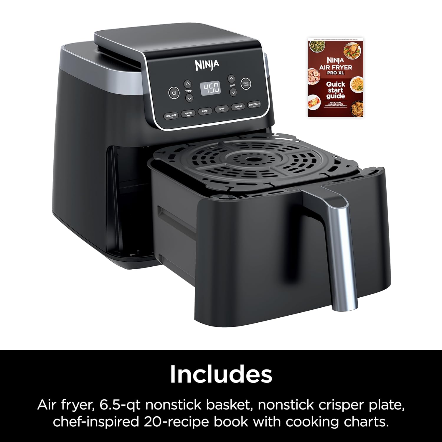 Ninja Air Fryer Pro XL - 6.5 QT Capacity for Up to 9lbs of Wings | 6-in-1 Functions: Max Crisp, Air Fry, Roast, Bake, Reheat & Dehydrate | Includes Nonstick Basket, Crisper... 10 Ninja Air Fryer Pro XL - 6.5 QT Capacity for Up to 9lbs of Wings | 6-in-1 Functions: Max Crisp, Air Fry, Roast, Bake, Reheat & Dehydrate | Includes Nonstick Basket, Crisper... - Image 10