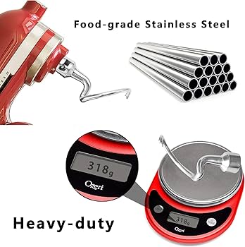 Amazon | キッチンエイド スタンドミキサー用生地フック パンフック