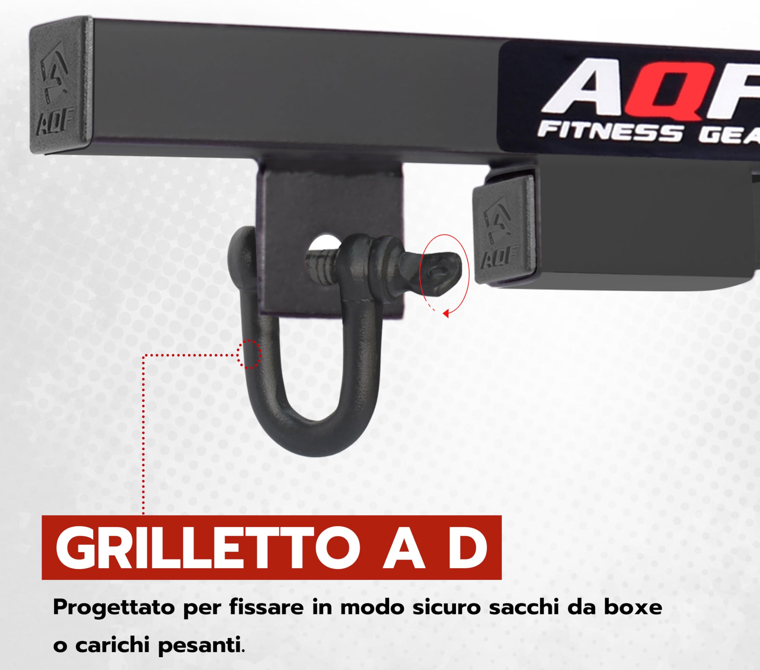 AQF Supporto Sacco da Boxe, Sacco Boxe Supporto A Muro, Staffa Sacco Boxe, Gancio Sacco da Boxe, Sacchi da Box Gancio Muro, Saccone Boxe Supporto per Boxe Allenamento, MMA UFC
