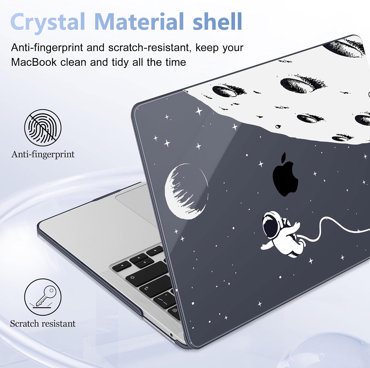 May Chen for MacBook Pro 13 inch Case 2022 2021 2020 Release A2338 M2 M1 A2289 A2251, Plastic Crystal Hard Shell Case Cover for MacBook Pro 13 inch Touch Bar Fits Touch ID, Astronaut Flight - Image 8