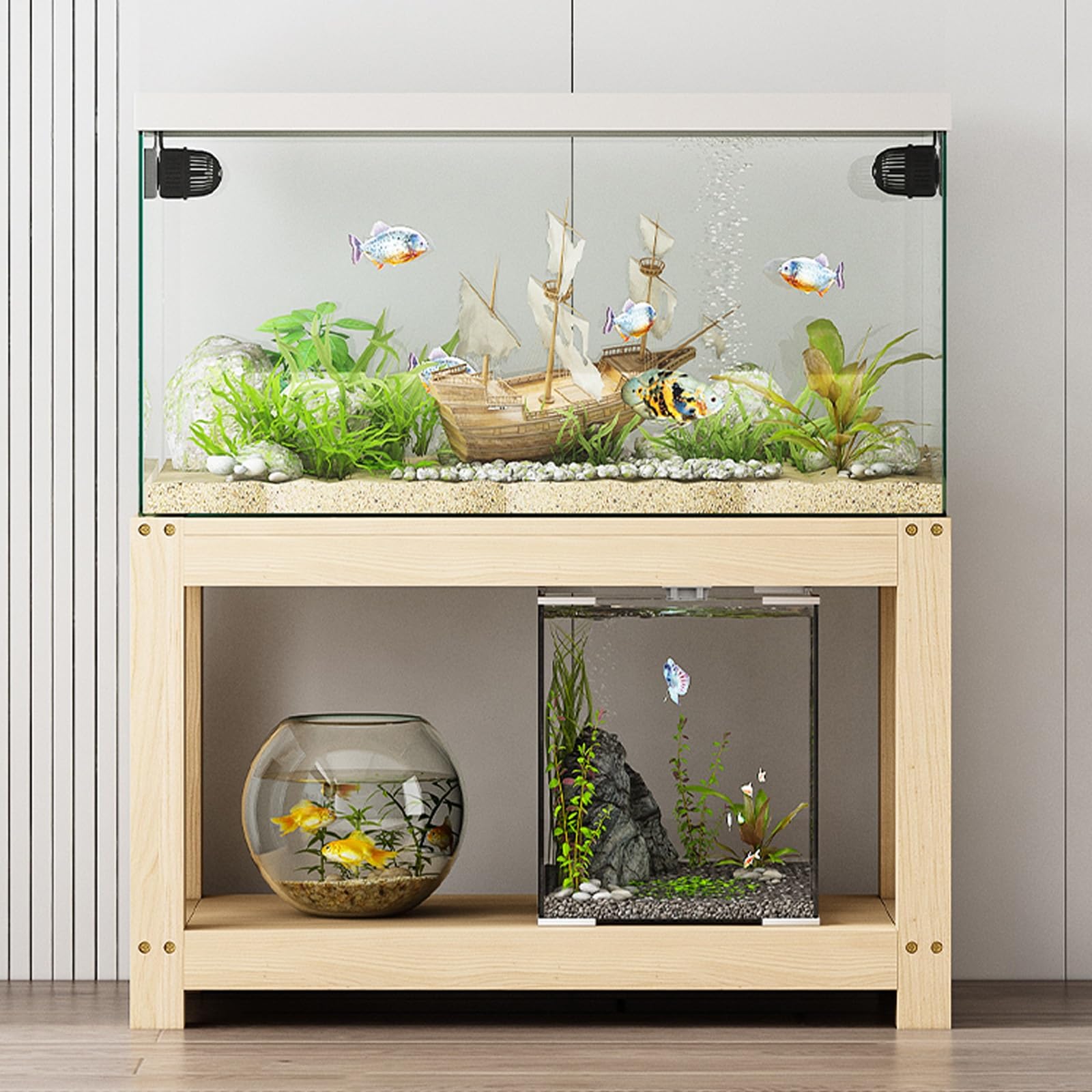 Amazon.co.jp: MDDKOP 水槽台 40/50/60/70/80cm水槽用 2段 高さ50cm