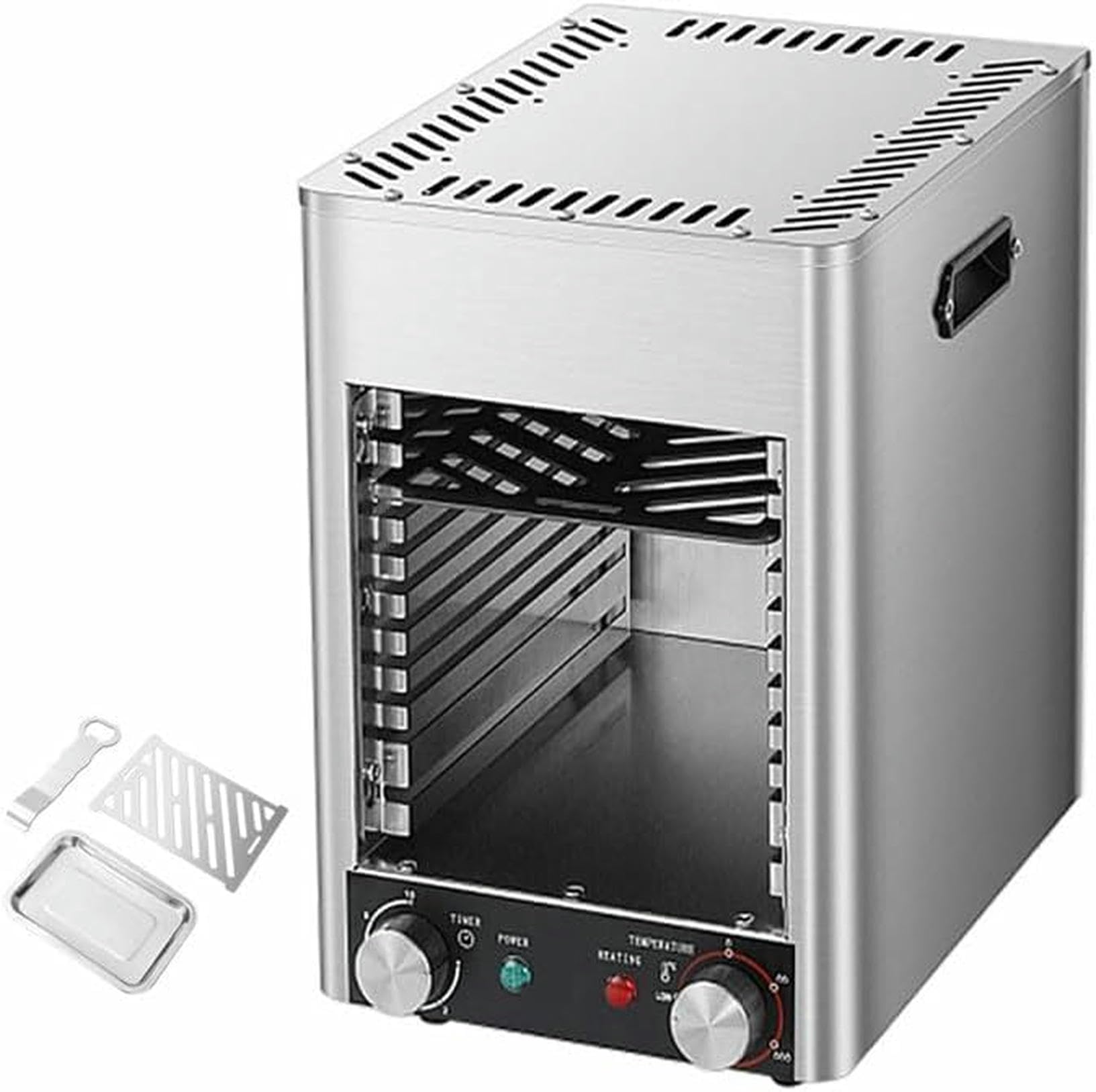 FHRKA Infrared Electric Steak Broiler, 1700w Steak Grill 10 Layer Grill | 5 Minutes Preheating for Outdoor Picnic Beef Chicken Vegetables