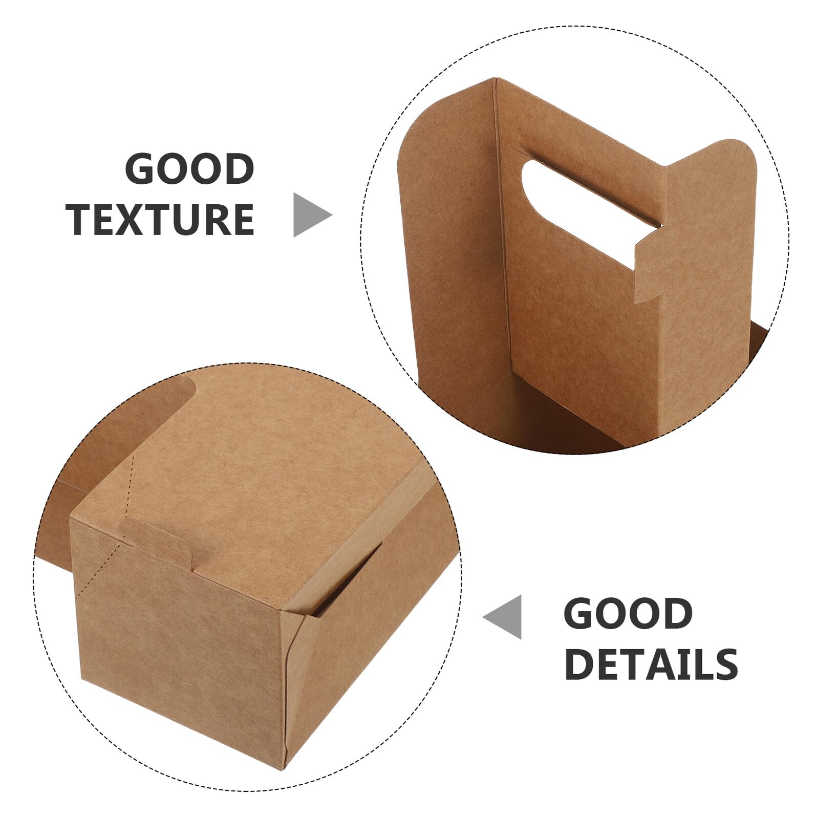 Holibanna 30 Unidades Posavasos De Mano De Papel Kraft Accesorios De Entrega De Comida Portavasos De Café Portavasos para Llevar Light Brown Reutilizable