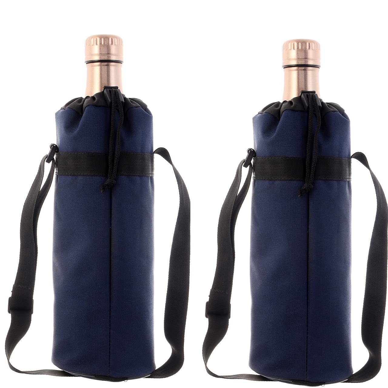 VIHAAN® Polyester Insulated Thread Water Bottle Cover (Thread Blue Pack of 2)