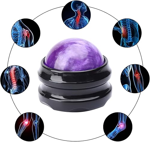 Miniatura 5 de WOVTE Bola de masaje, bolas de lacrosse, herramienta de auto masaje para dolores musculares, hombros, cuello, espalda, pies, cuerpo, tejido