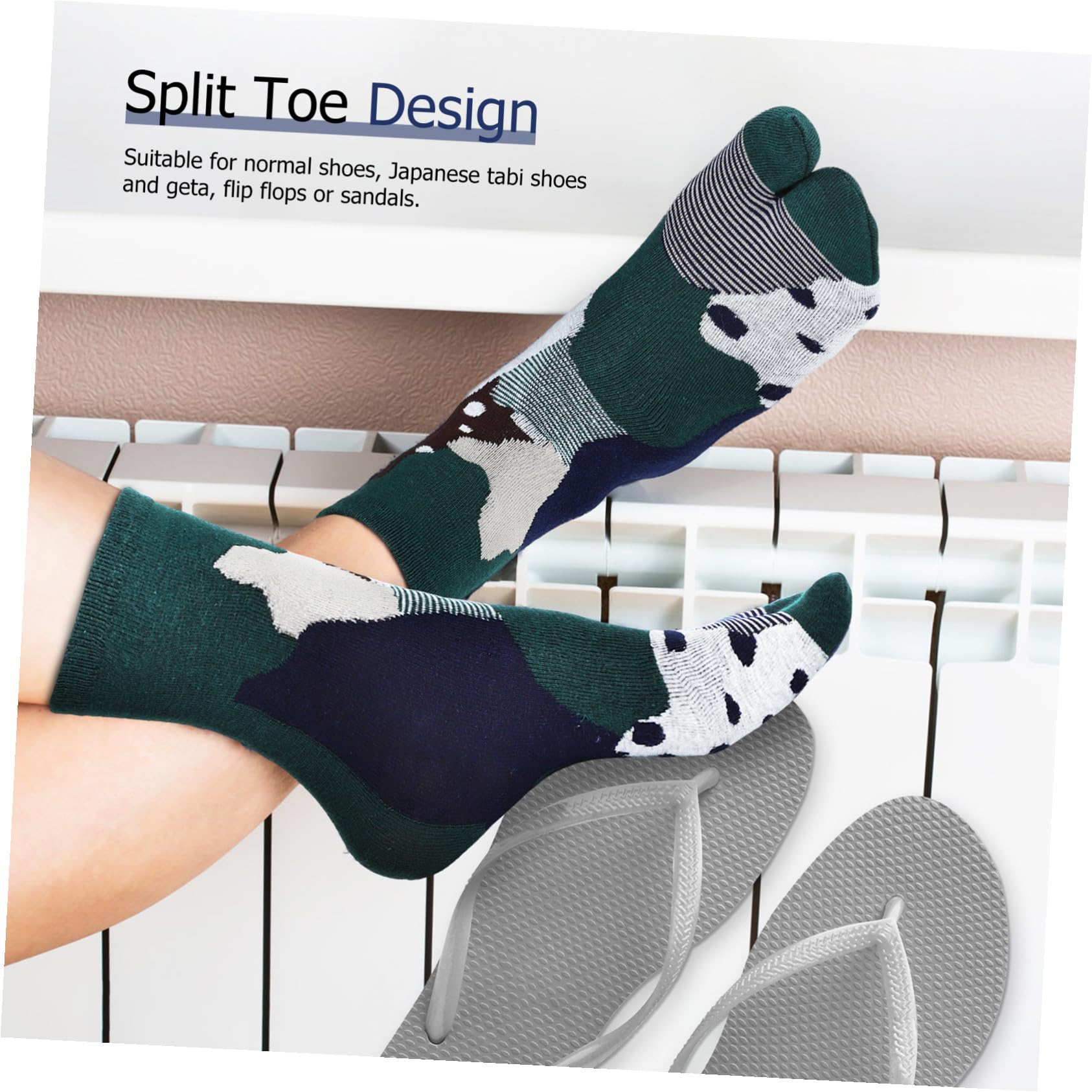 10 Paar Tabi Zehensocken aus Baumwolle für Damen und Herren