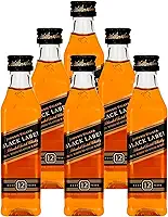 Johnnie Walker Black Label Whisky Escocês Miniatura 50ml 6 Unidades
