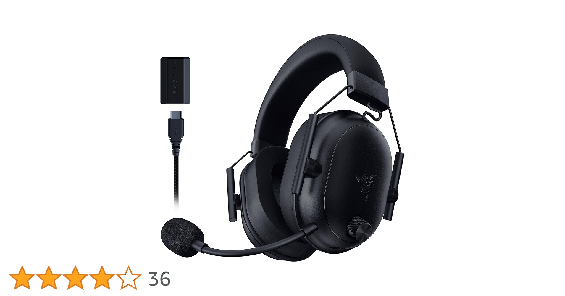 [新古品] Razer BlackShark V2 HyperSpeed Razer BlackShark V2 HyperSpeed Wireless Gaming Headset: 280g
